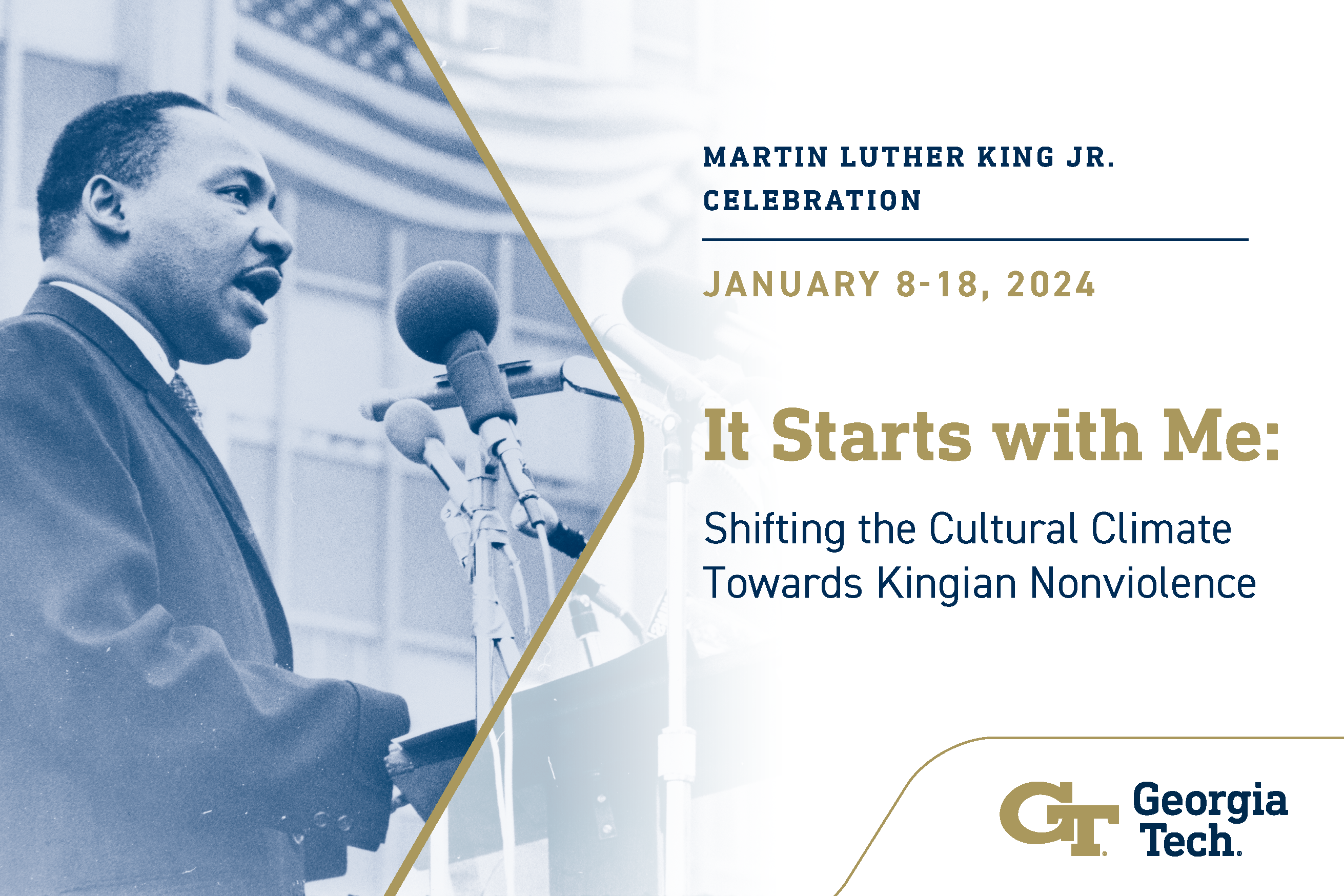 graphic featuring image of Martin Luther King Jr. speaking